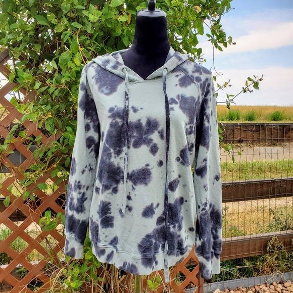 Jane and Delancey Blue Tie-Dye Hoodie Size Medium EUC - Picture 4 of 16